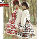 Strawberry & Plaid ~ Sweet 2021 Lolita Convertible JSK Dress by Alice Girl ~ Pre-order