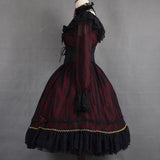 Gothic Lolita Lace Dress Long Sleeve off the Shoulder Party Dress by Miss Point