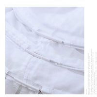 Adjustable Tea Length Lolita Petticoat Puffy Crinoline Underskirt with Lace Trimming