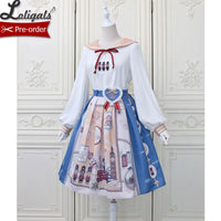 Days in London ~ Sailor Collar Long Sleeve Lolita Blouse by Alice Girl ~ Pre-order