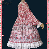 Tea Party in Forest ~ Sweet Printed Long Sleeve Lolita Dress by Infanta
