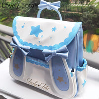 Star & Moon ~ Sweet Lolita Backpack with Rabbit Ears by LovelyLota
