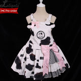 Pre-order ~ Sweet Milk ~ Printed Lolita Mini JSK Dress by Alice Girl