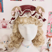 Pre-order ~ Sheep & Bear ~ Lovely Beret Hat by Alice Girl