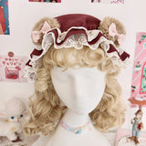 Pre-order ~ Sheep & Bear ~ Lovely Beret Hat by Alice Girl