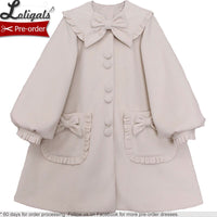 Pre-order Lolita Coat ~ Good Girl ~ Sweet Single Breasted Long Winter Coat by Alice Girl