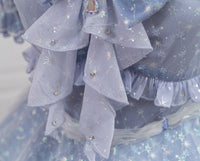 Lady from Deep Sea ~ Kirakira Chiffon Lolita Dress Short Sleeve Ombre Party Dress