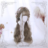 Harajuku Long Blonde Wig Wavy Wig with Bangs