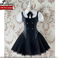 London Girl ~ Cool Lolita Dress with Detachable Sleeves by Alice Girl ~ Pre-order