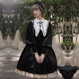 Ms Lilly ~ Princess Classic Velvet Lolita OP Dress Long Sleeve Dress by YLF