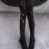 Bunny on the Moon ~ Chinese Style Lolita Tights by Yidhra