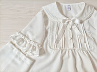 Sweet White Chiffon Blouse w. Detachable Sleeves
