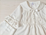 Sweet White Chiffon Blouse w. Detachable Sleeves
