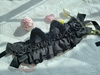 Confused Fox ~ Ruffled Lolita Headpiece w. Cute Ear Decor by Alice Girl ~ Pre-order