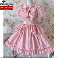 Confused Fox ~ Embroidered Casual Lolita Dress Peter Pan Collar Doll Dress by Alice Girl ~ Pre-order