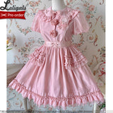 Confused Fox ~ Embroidered Casual Lolita Dress Peter Pan Collar Doll Dress by Alice Girl ~ Pre-order