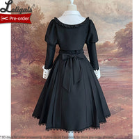 Green College ~ Preppy Style Long Sleeve Lolita Dress by Alice Girl ~ Pre-order