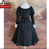 Green College ~ Preppy Style Long Sleeve Lolita Dress by Alice Girl ~ Pre-order