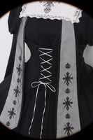 Night Saint ~ Gothic Long Sleeve Asymmetrical Lolita Dress by Alice Girl ~ Pre-order