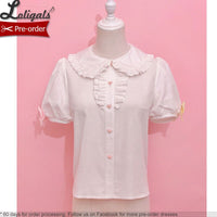 Candy Cat ~ Sweet Peter Pan Collar Lolita Shirt by Alice Girl ~ Pre-order