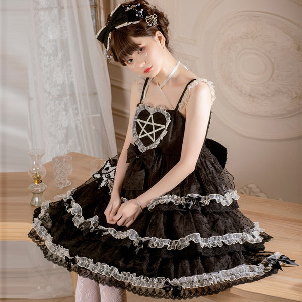 The Star Wish ~ Sweet Plaid Casual Lolita Dress by Yomi