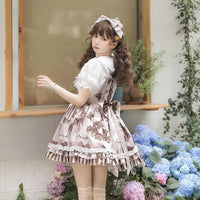 Chocolate Ring ~ Sweet Lolita JSK Dress/ Short Sleeve Blouse by Yomi