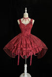 Bleeding Rose ~ Gothic Lolita Corset Top & Skirt Set by Alice Girl ~ Pre-order