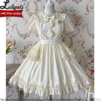 Confused Fox ~ Embroidered Casual Lolita Dress Peter Pan Collar Doll Dress by Alice Girl ~ Pre-order