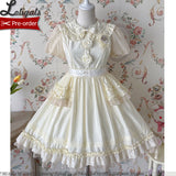 Confused Fox ~ Embroidered Casual Lolita Dress Peter Pan Collar Doll Dress by Alice Girl ~ Pre-order