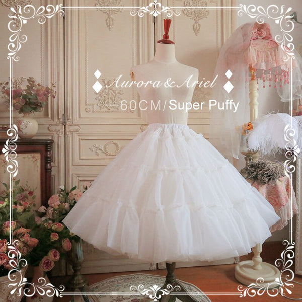 Super Puffy Lolita Petticoat Sweet A line Organza Underskirt