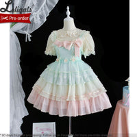 Tiered Rainbow ~ Sweet Lolita JSK Dress by Alice Girl ~ Pre-order