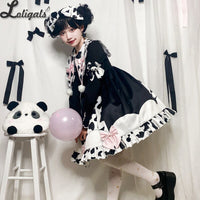 The Cow's Land ~ Sweet Long Sleeve Lolita Dress by Yomi