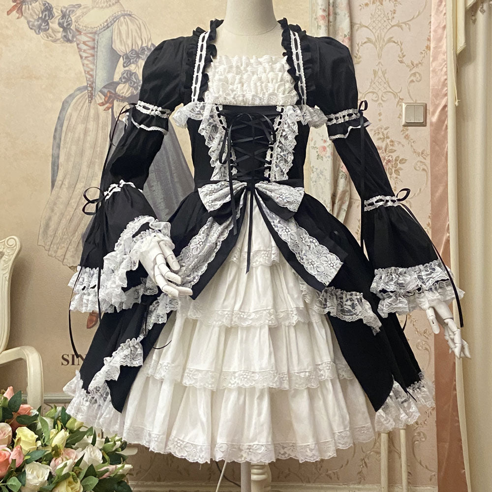 Miss Ryla ~ Vintage Lolita Dress Short Sleeve Medieval Dress Miss Ryla ~ Vintage Lolita Dress Short Sleeve Medieval Dress