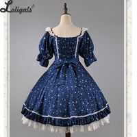 Galaxy in Summer ~ Classic Short Sleeve Lolita Dress by Strawberry Witch