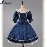 Galaxy in Summer ~ Classic Short Sleeve Lolita Dress by Strawberry Witch