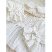 Long Sleeve Peter Pan Collar Top White Lolita Blouse