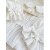 Long Sleeve Peter Pan Collar Top White Lolita Blouse