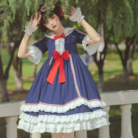Miss Snow ~ Royal Princess Short Sleeve Lolita Dress by Yomi