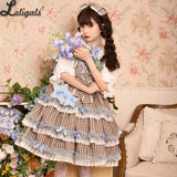 The Star Wish ~ Sweet Plaid Casual Lolita Dress by Yomi
