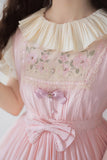 Miss Nelly ~ Classic Casual Lolita JSK Dress with Embroidered Flowers