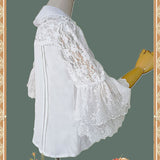 Sweet Women's Shirt Vintage Flare Sleeve Lolita Blouse by Infanta