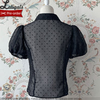 Hot Girl ~ Gothic Lolita Blouse Short Sleeve Punk Top by Alice Girl ~ Pre-order