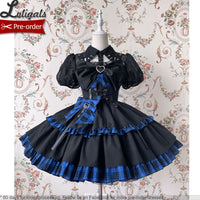 Hot Girl ~ Gothic Lolita Blouse Short Sleeve Punk Top by Alice Girl ~ Pre-order