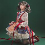 Clara Merry Christmas ~ Sweet Printed Lolita JSK Dress by YLF