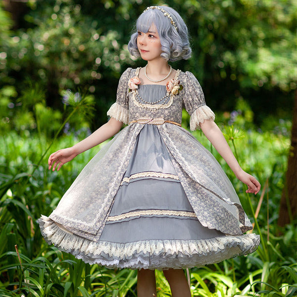 Afternoon Tea ~ Sweet Cotton Lolita OP Dress by Infanta