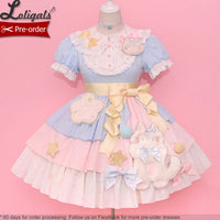 Candy Cat ~ Sweet Short Sleeve Lolita Dress by Alice Girl ~ Pre-order