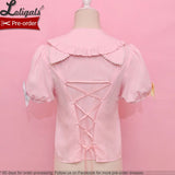 Candy Cat ~ Sweet Peter Pan Collar Lolita Shirt by Alice Girl ~ Pre-order