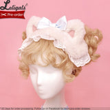 Candy Cat ~ Sweet Lolita KC Headpiece by Alice Girl ~ Pre-order