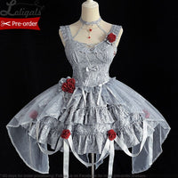 Bleeding Rose ~ Gothic Lolita Corset Top & Skirt Set by Alice Girl ~ Pre-order