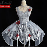 Bleeding Rose ~ Gothic Lolita Corset Top & Skirt Set by Alice Girl ~ Pre-order